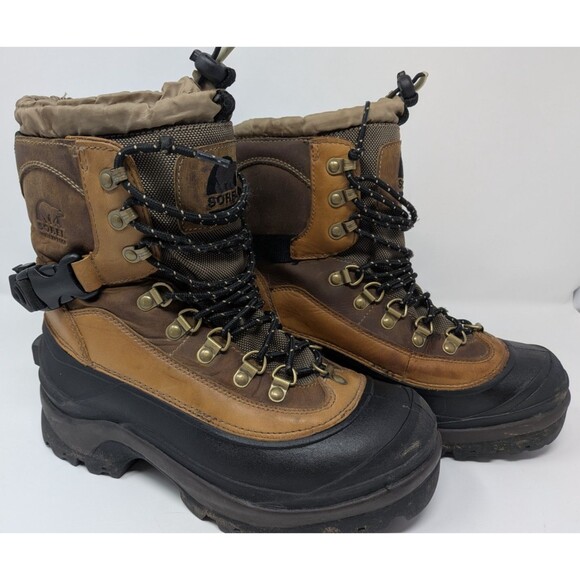 Sorel Conquest Waterproof Winter Men\'s Boots Size 7 Thermolite Brown Leather main image 9
